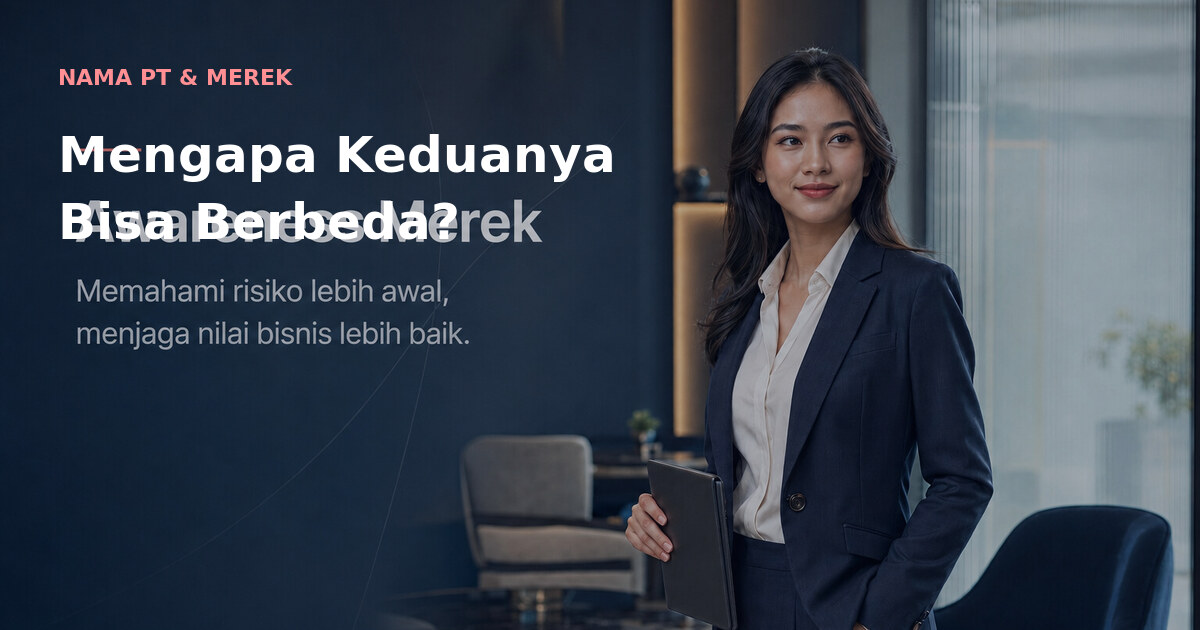 Nama PT dan Nama Merek, Mengapa Keduanya Bisa Berbeda?